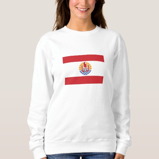 Französisch-Polynesien-Flagge Sweatshirt (Vorderseite)