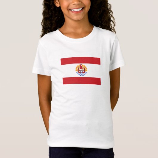 Französisch-Polynesien-Flagge T-Shirt (Vorderseite)