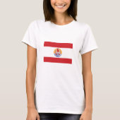Französisch-Polynesien-Flagge T-Shirt (Vorderseite)
