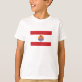 Französisch-Polynesien-Flagge T-Shirt (Vorderseite)