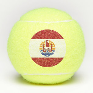 Französisch-Polynesien-Flagge Tennisbälle