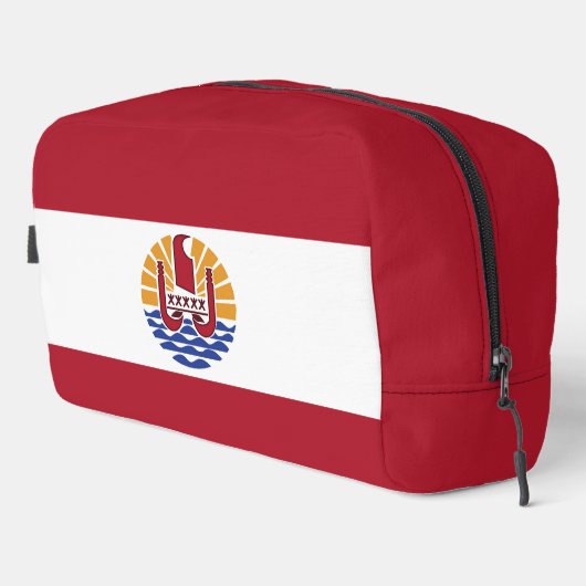 Französisch-Polynesien-Flagge Waschbeutel (Rechte Ecke)