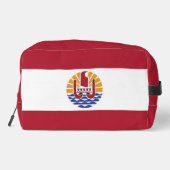 Französisch-Polynesien-Flagge Waschbeutel (Rückseite)