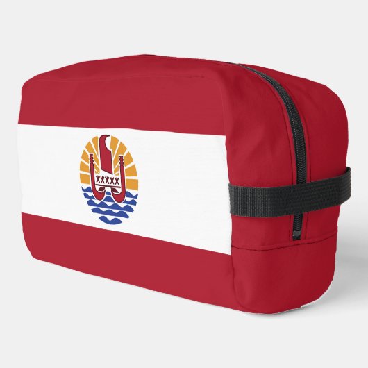 Französisch-Polynesien-Flagge Waschbeutel (Linke Seite)