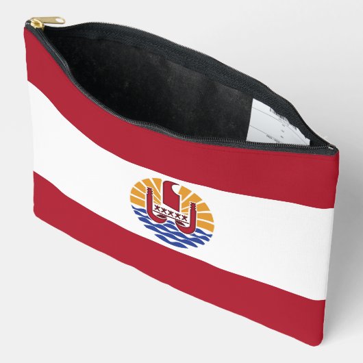 Französisch-Polynesien-Flagge Zubehörtasche (Offen)
