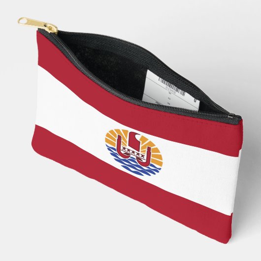 Französisch-Polynesien-Flagge Zubehörtasche (Offen)