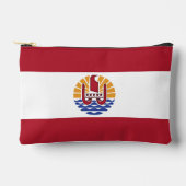 Französisch-Polynesien-Flagge Zubehörtasche (Vorderseite)