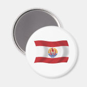Französisch-Polynesien-Flaggenmagnet Magnet (Vorderseite/Rückseite)