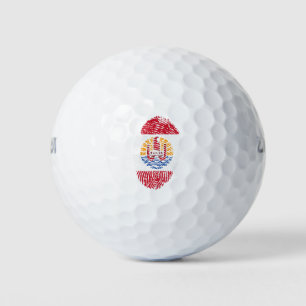 Französisch-Polynesien-Flaggenstaat Golfball