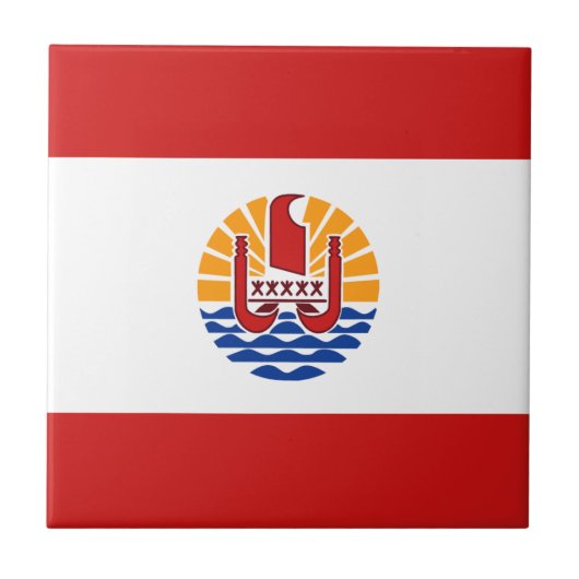 Französisch-Polynesien-Keramik Fliese (Vorderseite)