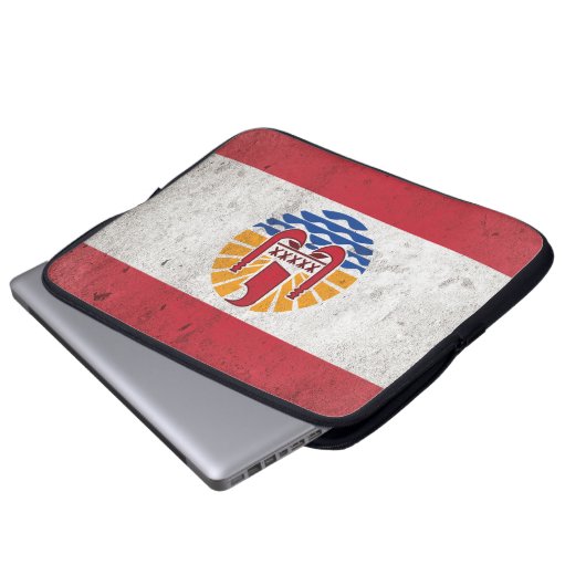 Französisch-Polynesien Laptopschutzhülle (Vorne Knopf)