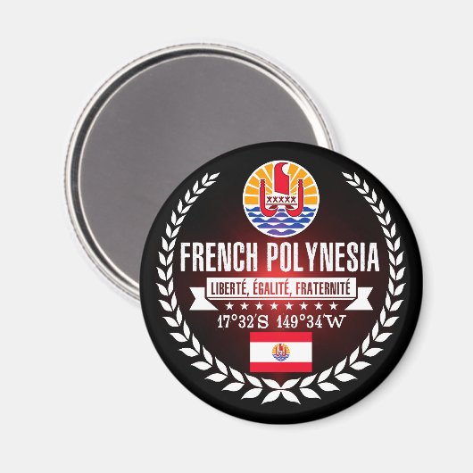 Französisch-Polynesien Magnet (Vorderseite/Rückseite)