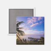 Französisch-Polynesien, Moorea. Aussicht auf die B Magnet (Vorderseite/Rückseite)