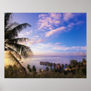 Französisch-Polynesien, Moorea. Blick auf die Baie Poster