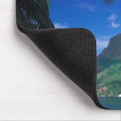 Französisch-Polynesien, Moorea. Cooks Bay.Grün Mousepad (Ecke)