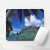Französisch-Polynesien, Moorea. Cooks Bay.Grün Mousepad (Mit Mouse)