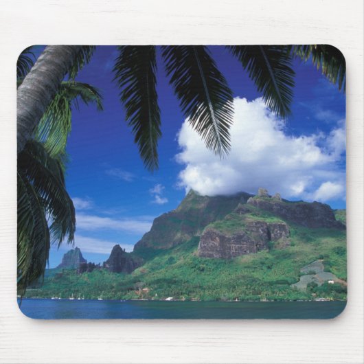 Französisch-Polynesien, Moorea. Cooks Bay.Grün Mousepad (Vorne)