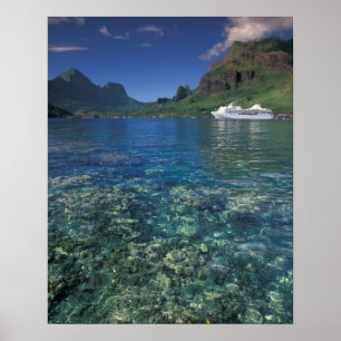 Französisch-Polynesien, Moorea. Cooks Bay. Kreuzfa Poster