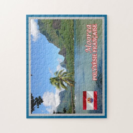 Französisch-Polynesien - Moorea - Cook's Bay - Puzzle (Vertikal)