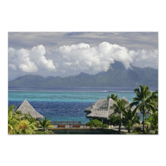 Französisch-Polynesien, Moorea. Die Aussicht auf d Fotodruck (Vorne)
