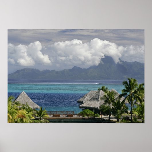 Französisch-Polynesien, Moorea. Die Aussicht auf d Poster (Vorne)