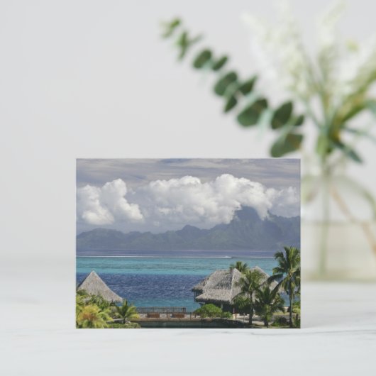 Französisch-Polynesien, Moorea. Die Aussicht auf d Postkarte (Stehend Vorderseite)