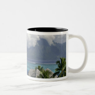 Französisch-Polynesien, Moorea. Die Aussicht auf  Zweifarbige Tasse