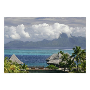 Französisch-Polynesien, Moorea. Ein Blick auf die  Fotodruck