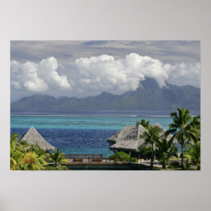 Französisch-Polynesien, Moorea. Ein Blick auf die  Poster