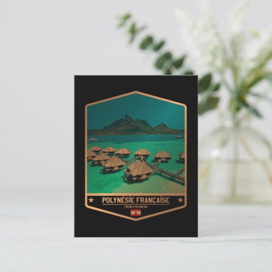 Französisch-Polynesien Postkarte (Stehend Vorderseite)