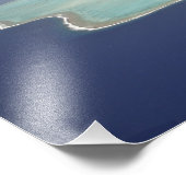 Französisch-Polynesien, Tahiti, Bora Bora. Das Fotodruck (Ecke)