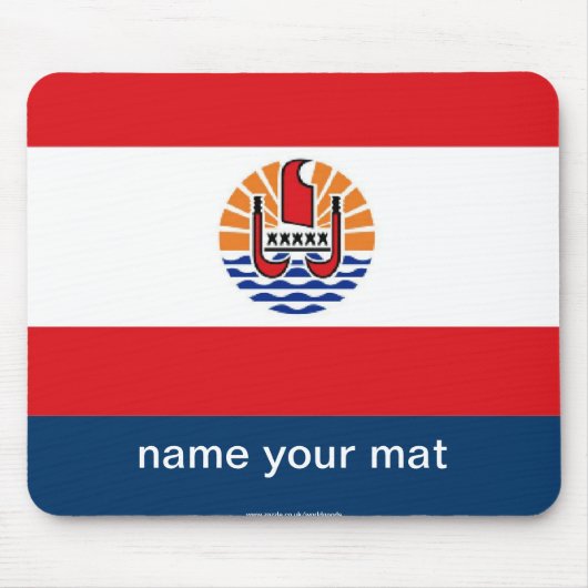 Französisch-Polynesienflagge mousepad (Vorne)