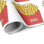 Französisch Pommes Cartoon Abbildung Geschenkpapier (Rolleneckpunkt)