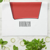 Französisch Pommes Cartoon Abbildung Geschirrtuch (Gefaltet)