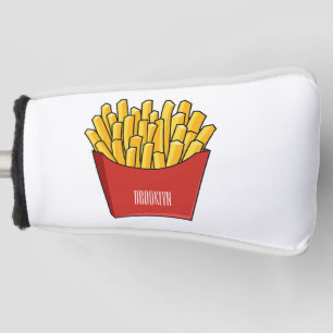 Französisch Pommes Cartoon Abbildung Golf Headcover