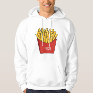 Französisch Pommes Cartoon Abbildung Hoodie