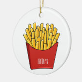 Französisch Pommes Cartoon Abbildung Keramik Ornament (Links)