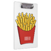 Französisch Pommes Cartoon Abbildung Klemmbrett (Rechts)
