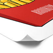 Französisch Pommes Cartoon Abbildung Poster (Ecke)