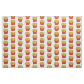 Französisch Pommes Cartoon Abbildung Stoff (Fat Quarter (45,7 x 55,9 cm))