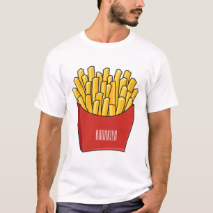Französisch Pommes Cartoon Abbildung T-Shirt
