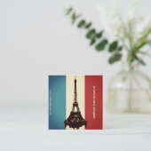 Französisch Quadratische Visitenkarte (Stehend Vorderseite)