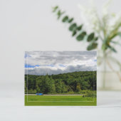 Französisch Racing Blue Postkarte (Stehend Vorderseite)