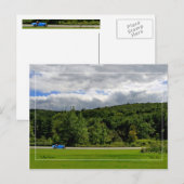 Französisch Racing Blue Postkarte (Vorne/Hinten)