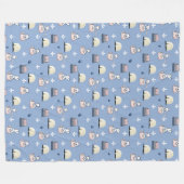 Französisch Reisen Westies KiniArt Fleece Blanket (Vorderseite (Horizontal))