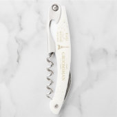 Französisch-Romance-Mitglied Hochzeitsfeier Blush Kellnermesser (Vorderseite)