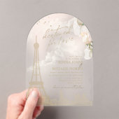 Französisch-Romance Wedding Blush Arch ID870 Acryleinladungen (Insitu (Handheld))