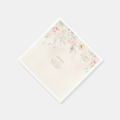 Französisch-Romance Wedding Floral Blush ID870 Serviette (Ecke)
