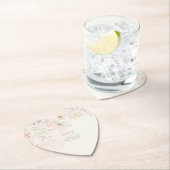 Französisch-Romance Wedding Floral Blush ID870 Untersetzer (Vor Ort)