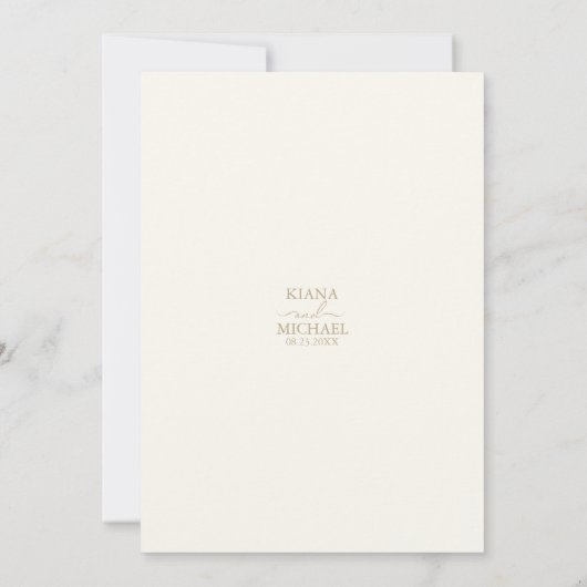 Französisch-romanisches Hochzeitmenü Blumenrot ID8 (Rückseite)